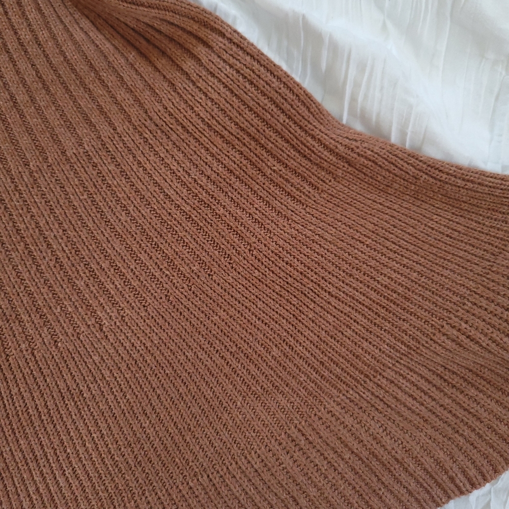 Free People Solid Gold Ribbed Skirt - Picture 8 of 12